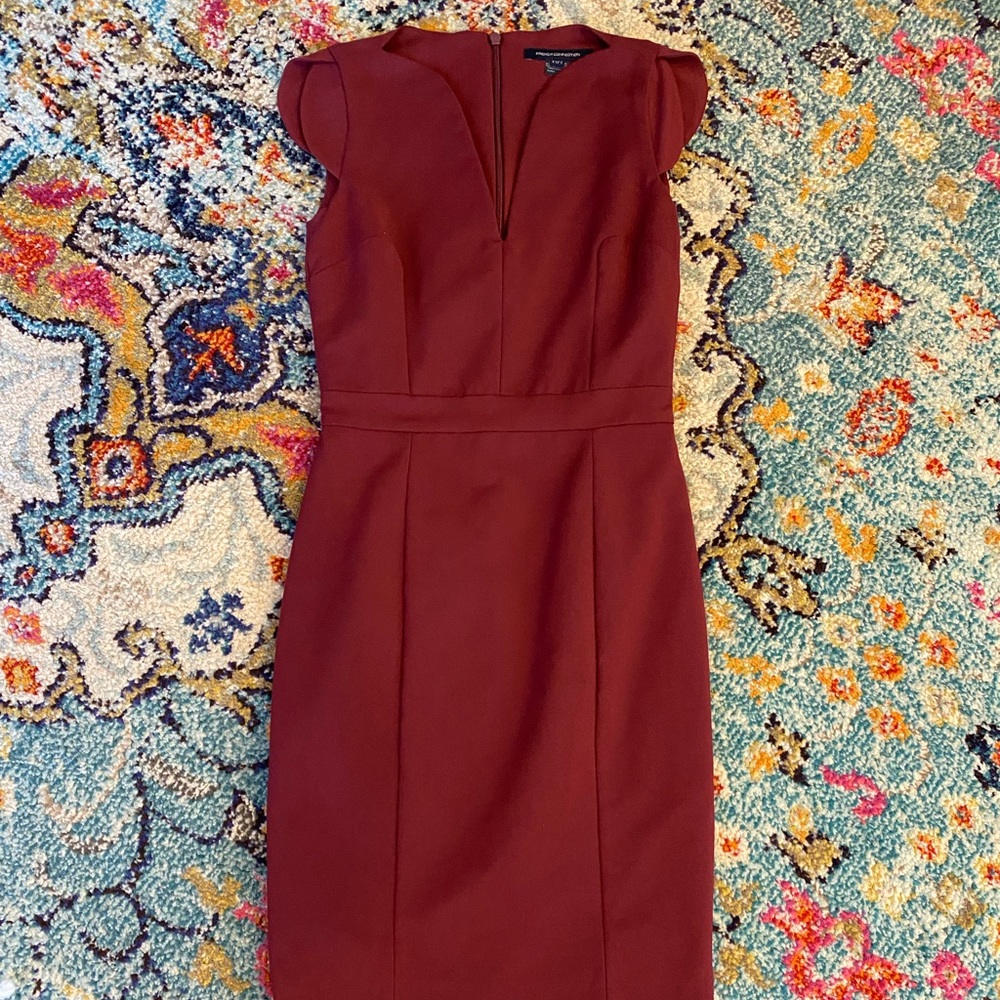 Red work dress